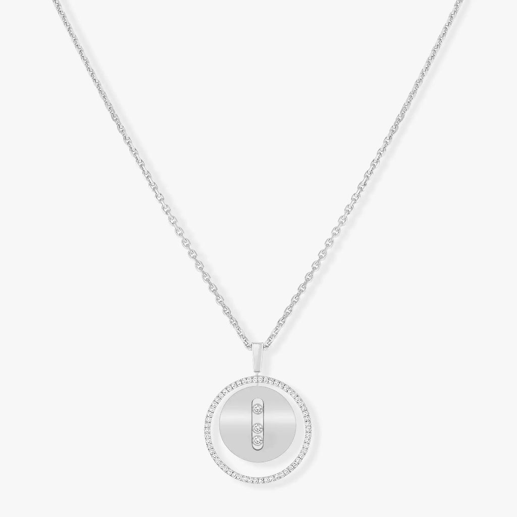 [MIRA]  MOVE MM SILVER DIAMOND NECKLACE