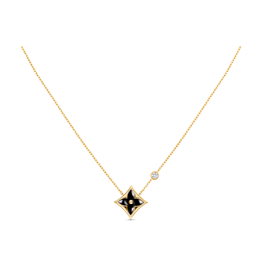 ??MIRA?¡¥STAR BLACK MOP NECKLACE