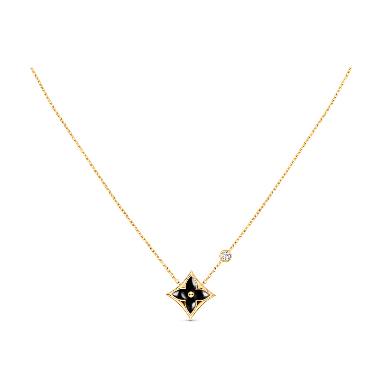 ??MIRA?¡¥STAR BLACK MOP NECKLACE