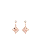??MIRA?¡¥DOUBLE STAR PINK GOLD MOP DROP EARRINGS