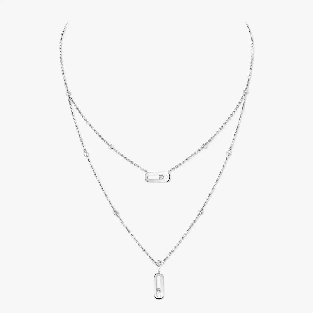 [MIRA]  Move Uno Diamond Necklace