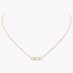 [MIRA]  Baby Move Gold Diamond Necklace