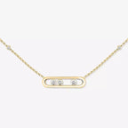 [MIRA]  Baby Move Gold Diamond Necklace