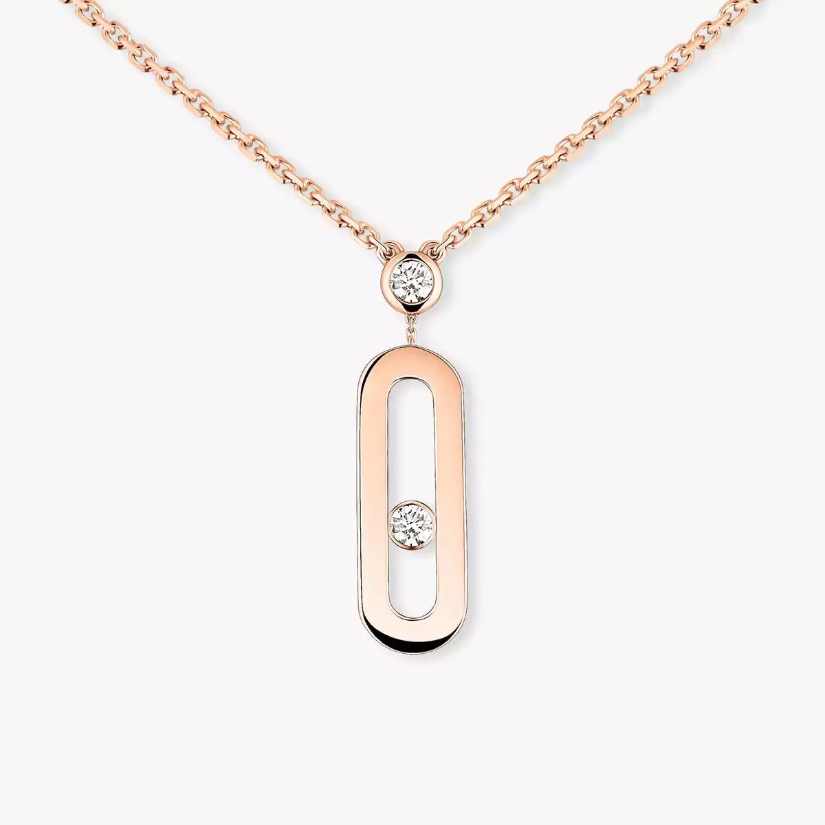 [MIRA]  Move Uno Gold Diamond Long Necklace