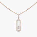 [MIRA] Move Uno Diamond Necklace in Rose Gold