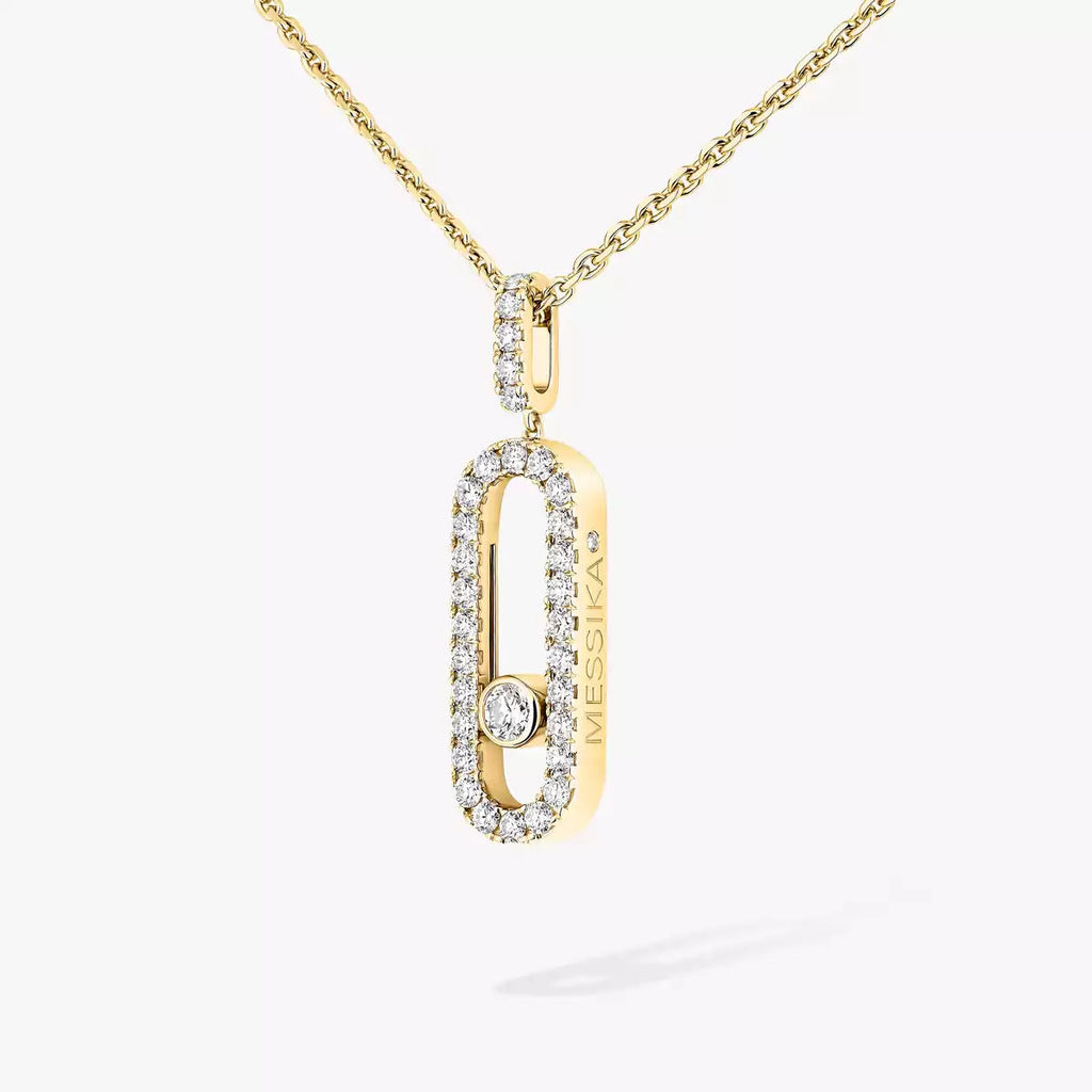 [MIRA] Move Uno Diamond Necklace in Rose Gold