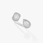 [MIRA] MY TWIN TOI & MOI SILVER DIAMOND RING