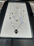 [??MIRA?¡¥] 25 NEW CLOVER 15 MOTIFS PURPLE CHALCEDONY