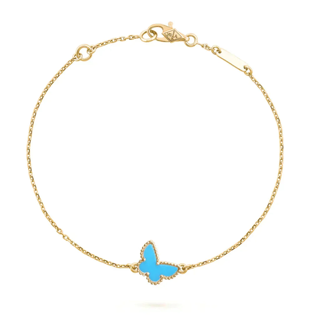 ??MIRA?¡¥BUTTERFLY TURQUOISE BUTTERFLY BRACELET