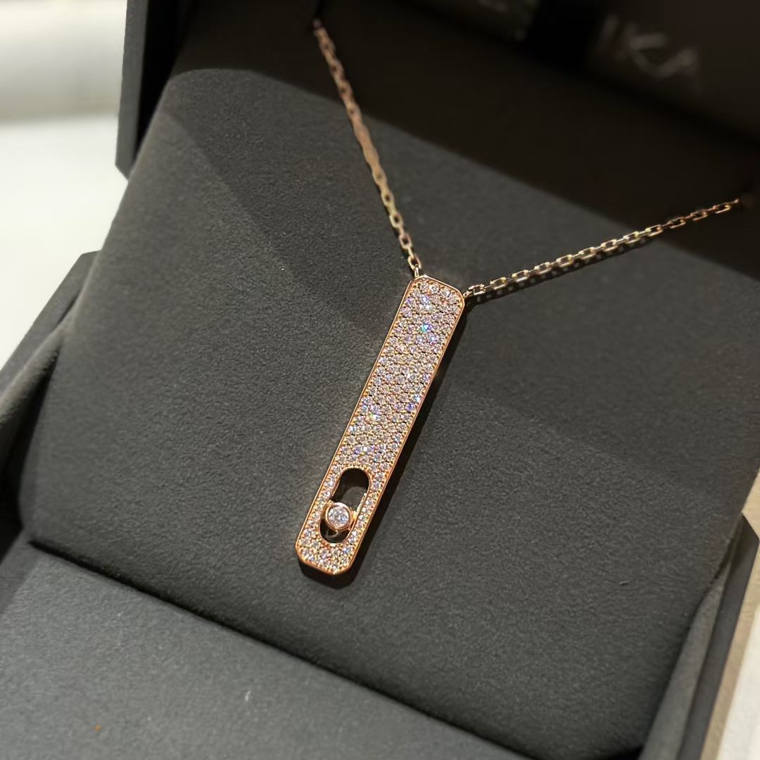 [MIRA] MY FIRST DIAMOND PAVED NECKLACE